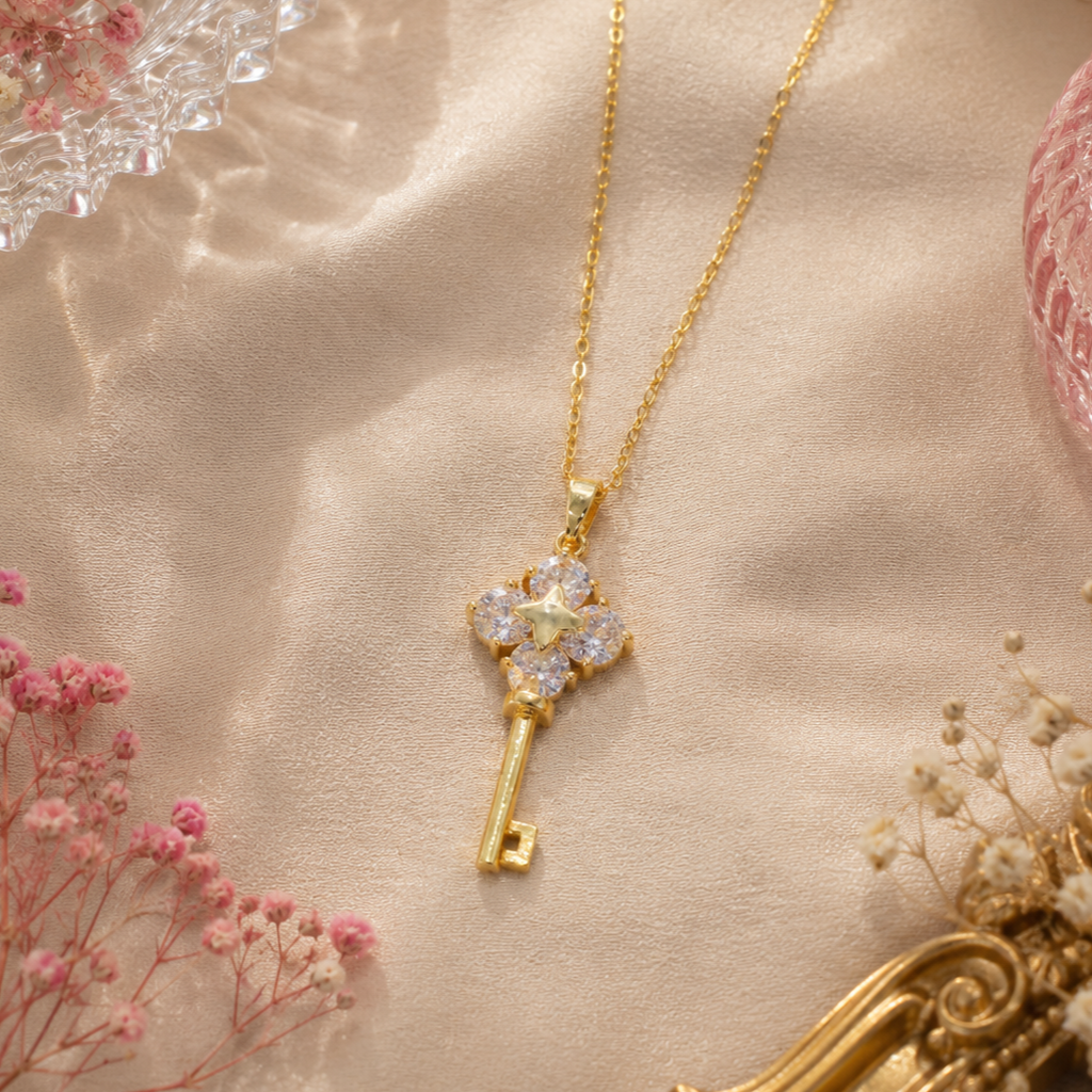 collier clé 
