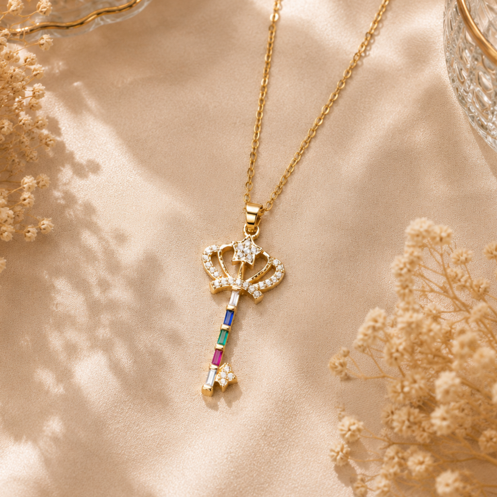 collier clé 