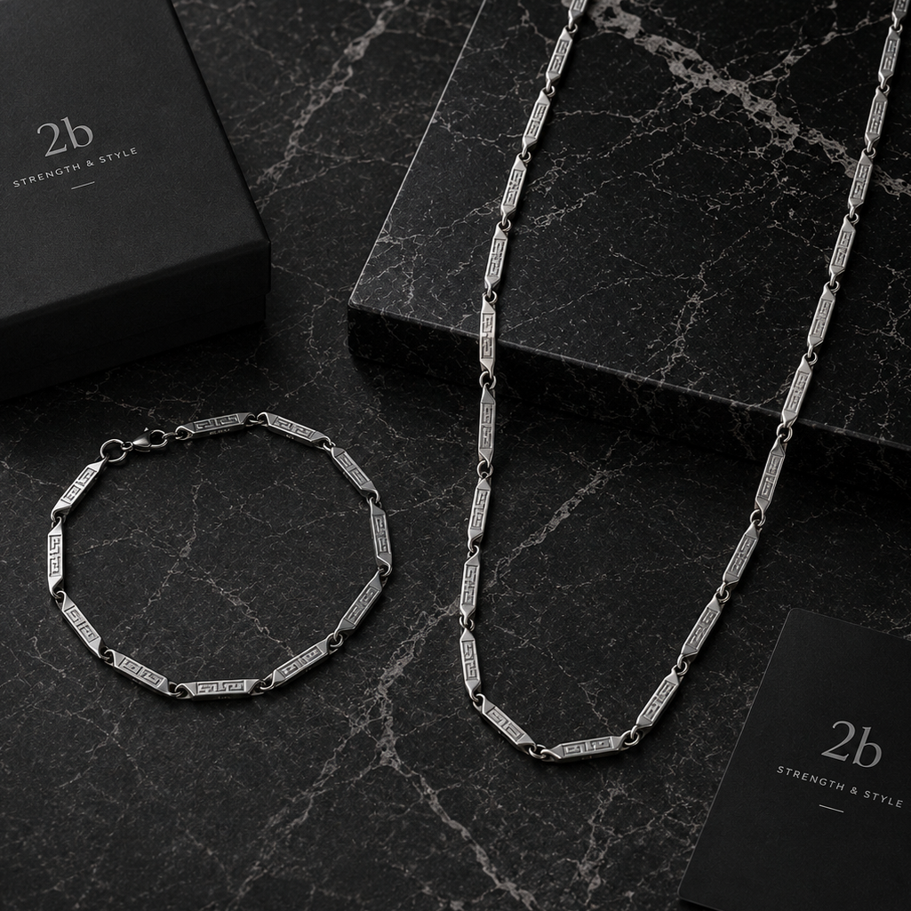 Collier et bracelet triangle 